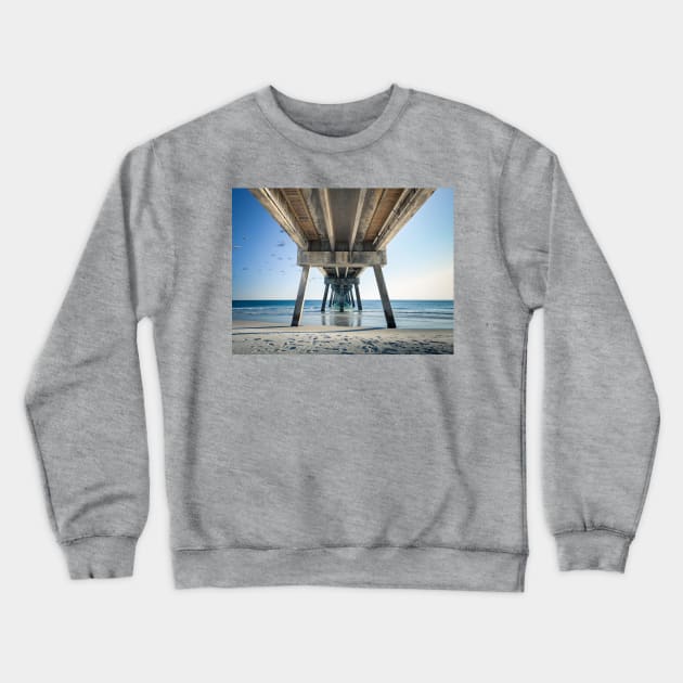 Okaloosa Fishing Pier Crewneck Sweatshirt by mcdonojj